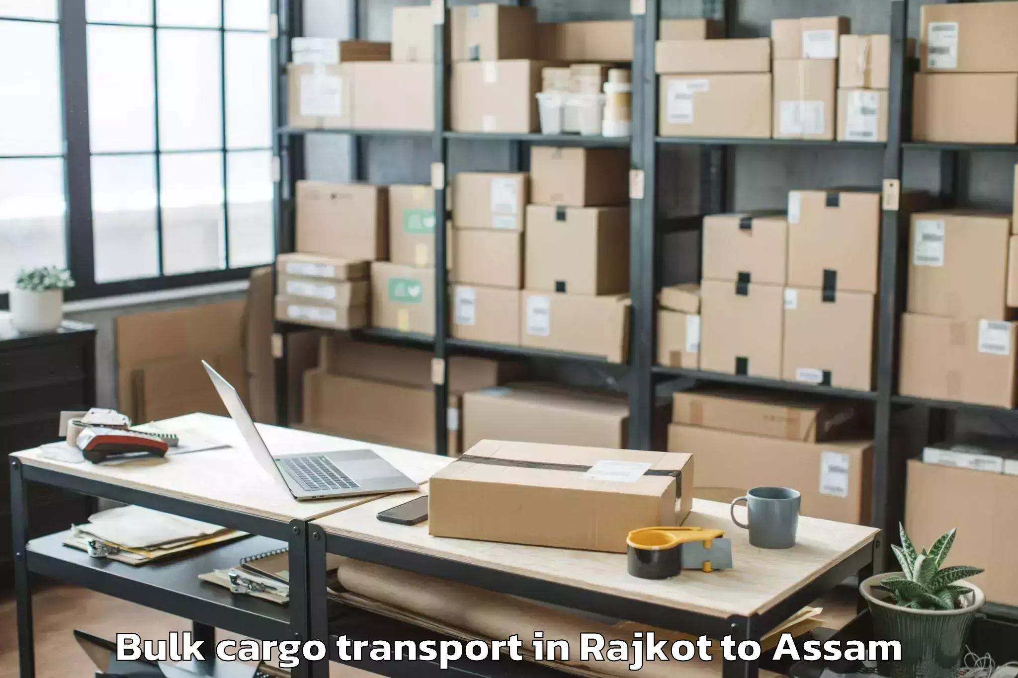 Affordable Rajkot to Raha Gaon Bulk Cargo Transport